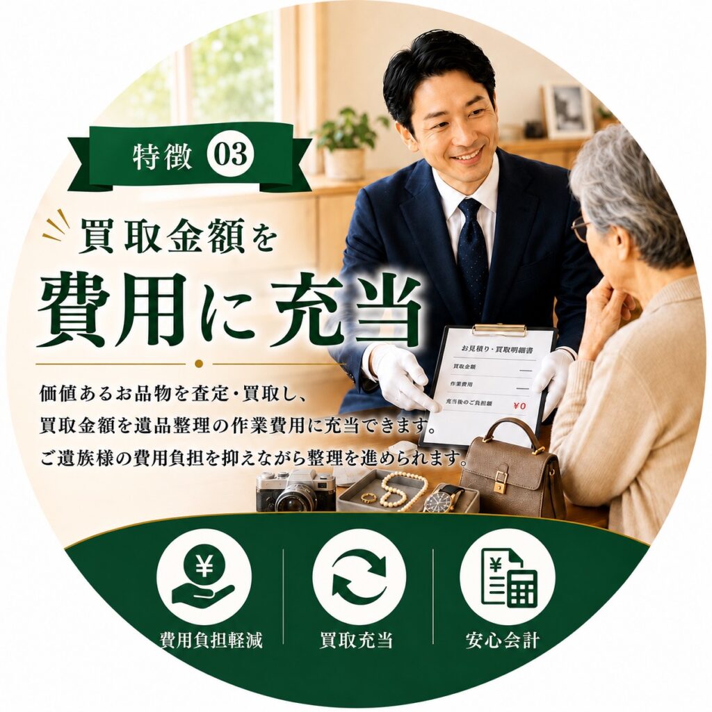 遺品整理特徴②